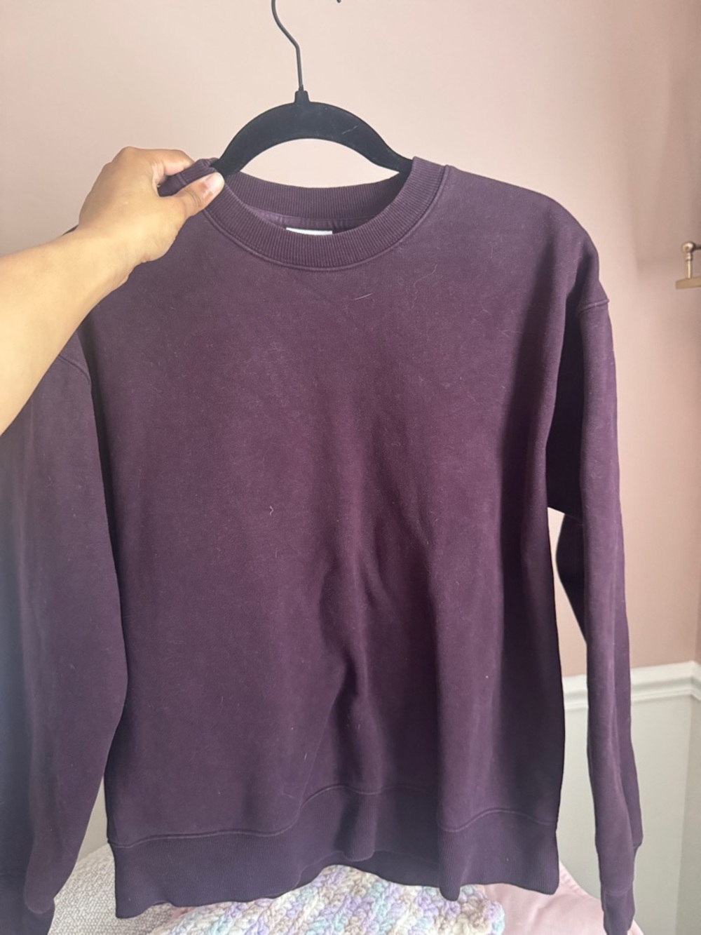 Aritzia Sweatfleece Crewneck - noble